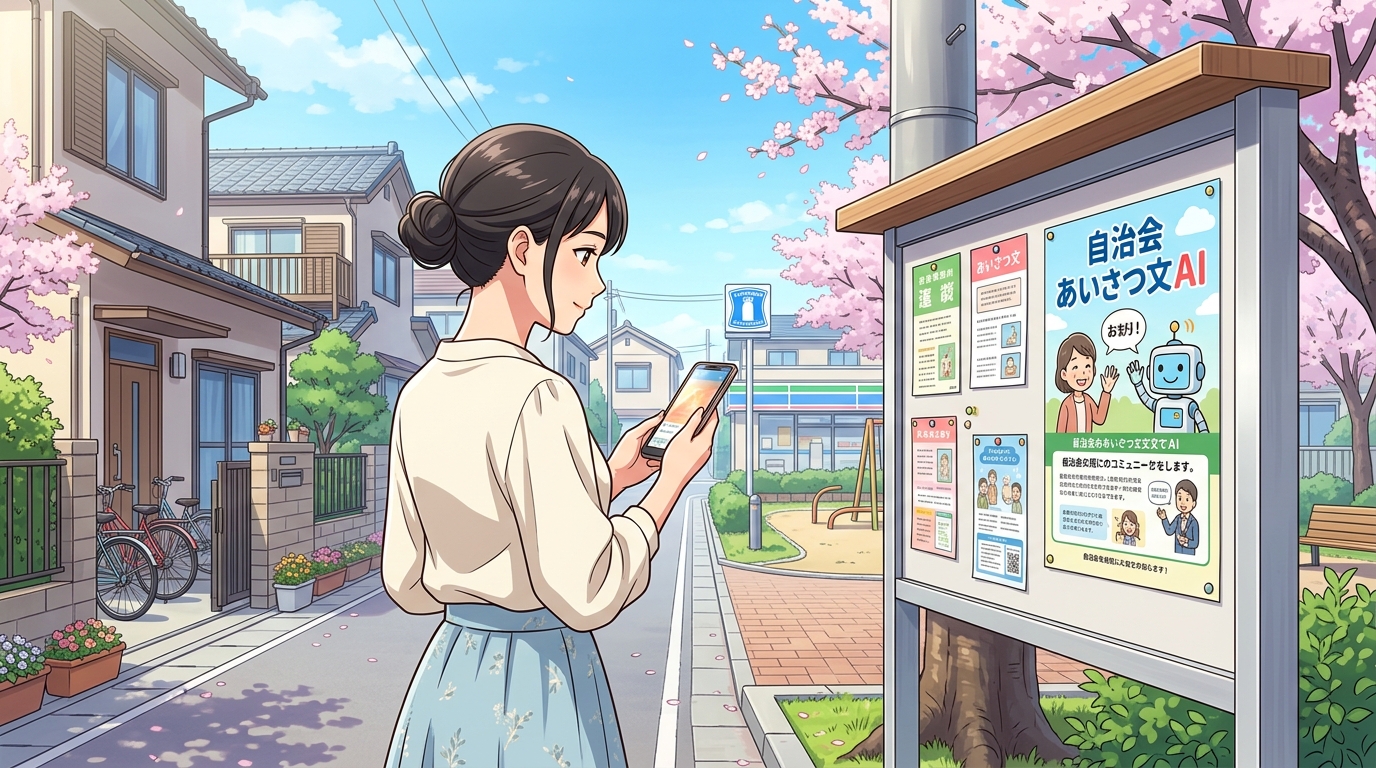 自治会 あいさつ文 AI