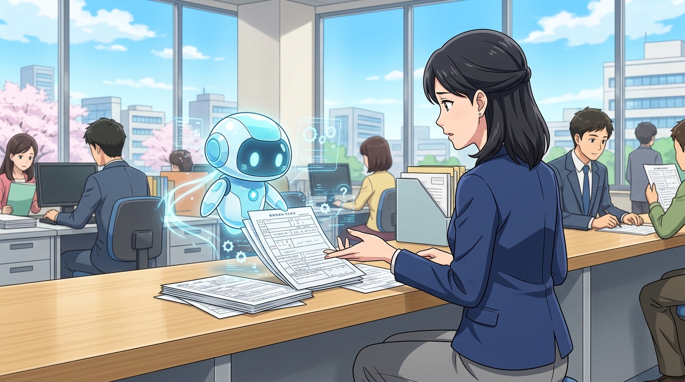 役所 書類 わからない AI