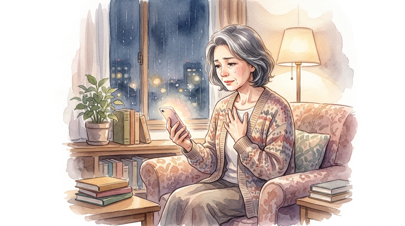 誰もいない夜、AIに「つらい」と吐き出した60代の私のリアル