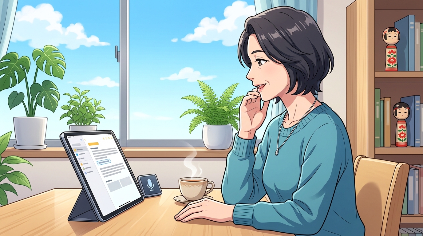 50代からの文字入力革命！音声入力がもたらす心のゆとり