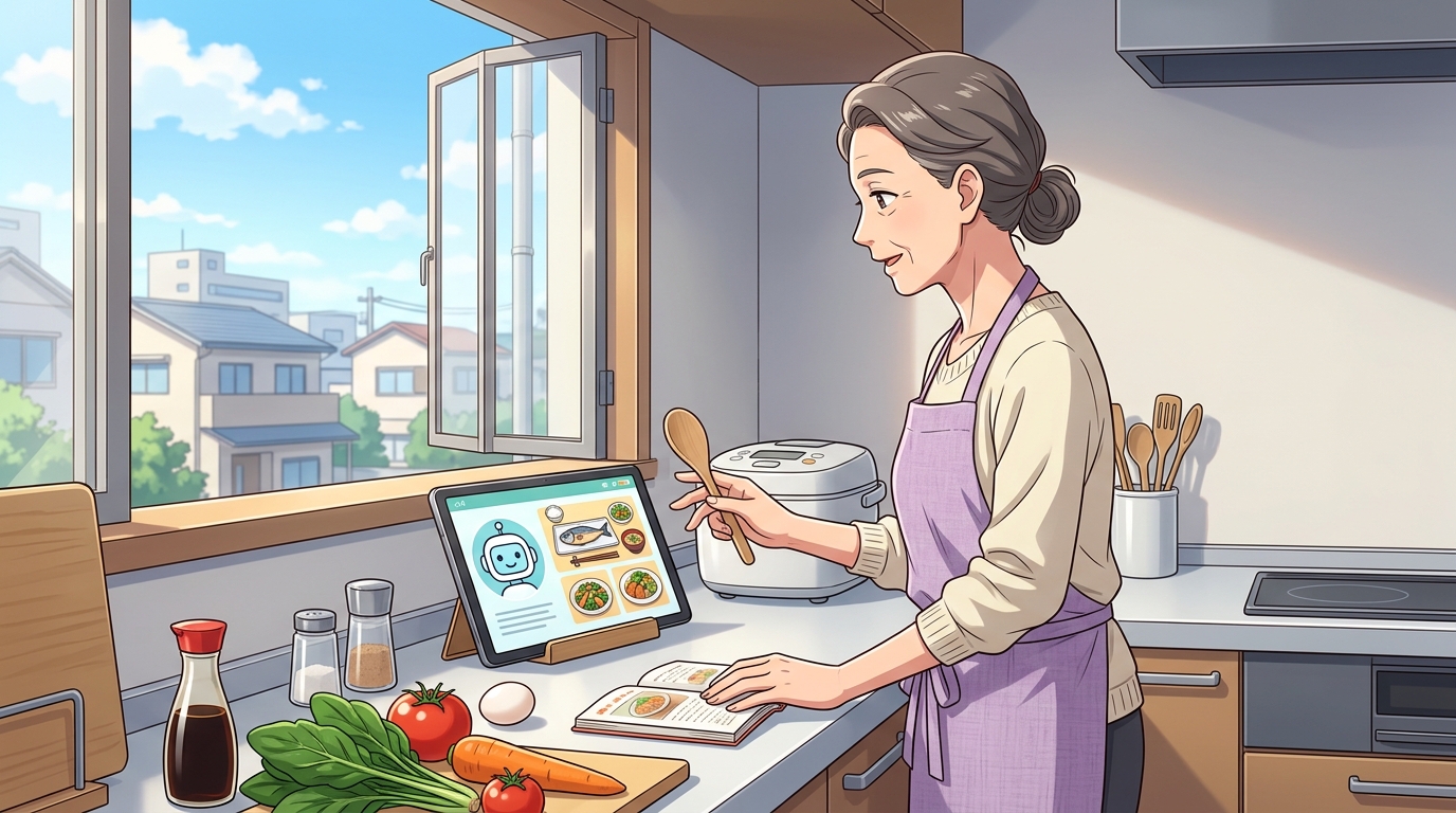 シニア世代こそAI献立を味方に!失敗から見えた「本当に使える」ヒント