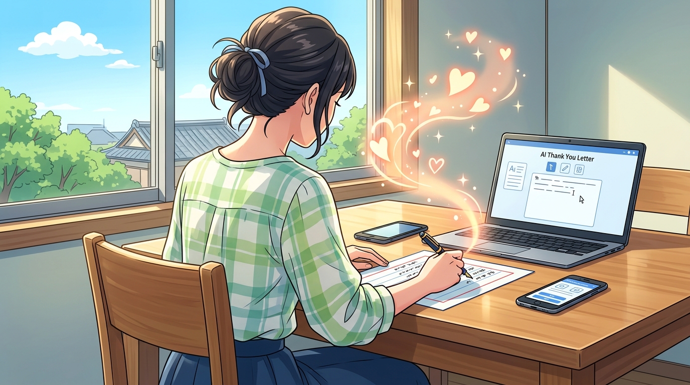 AIで作るお礼状に「あなたの気持ち」を吹き込む秘訣