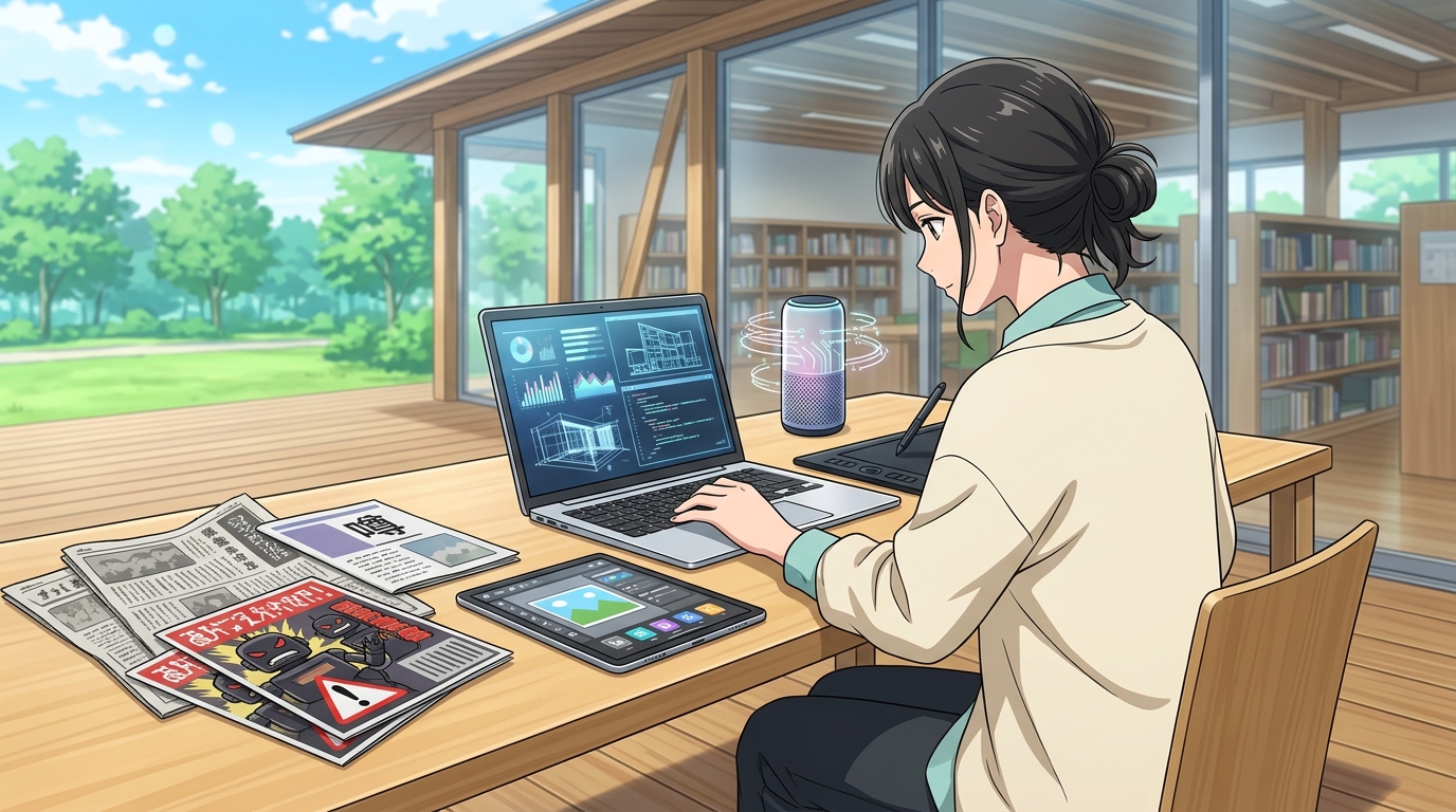 AIよくない噂ばかり信じてしまいがち　AIは道具　使うのは人間　便利に役立てよう