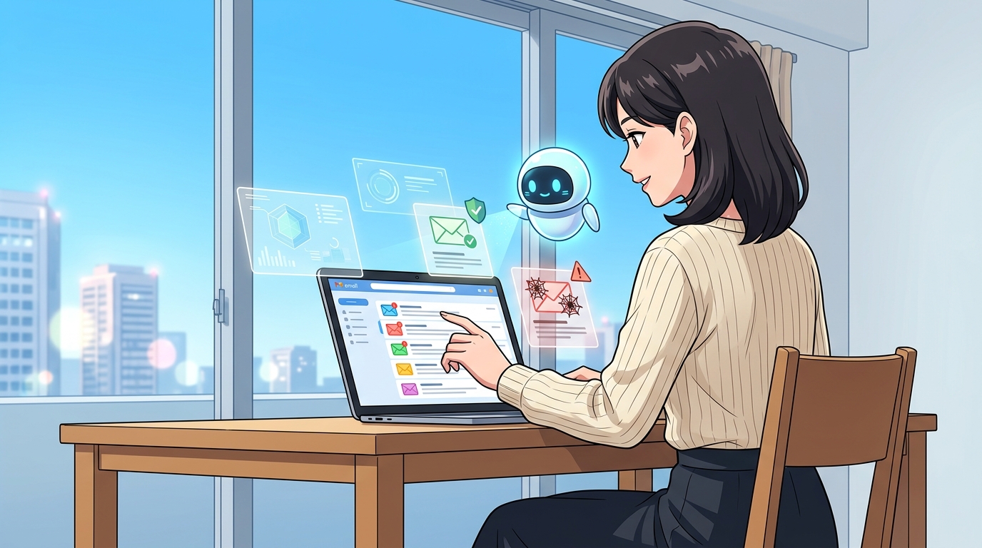 迷惑メール 見分け方 AI
